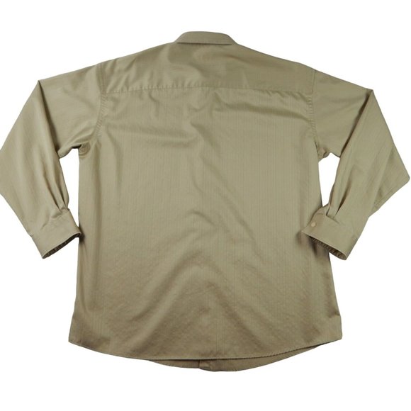 KENNETH COLE Shirt Men's Long Sleeve Casual Brown Extra Large 17 (34-35) - Picture 6 of 10
